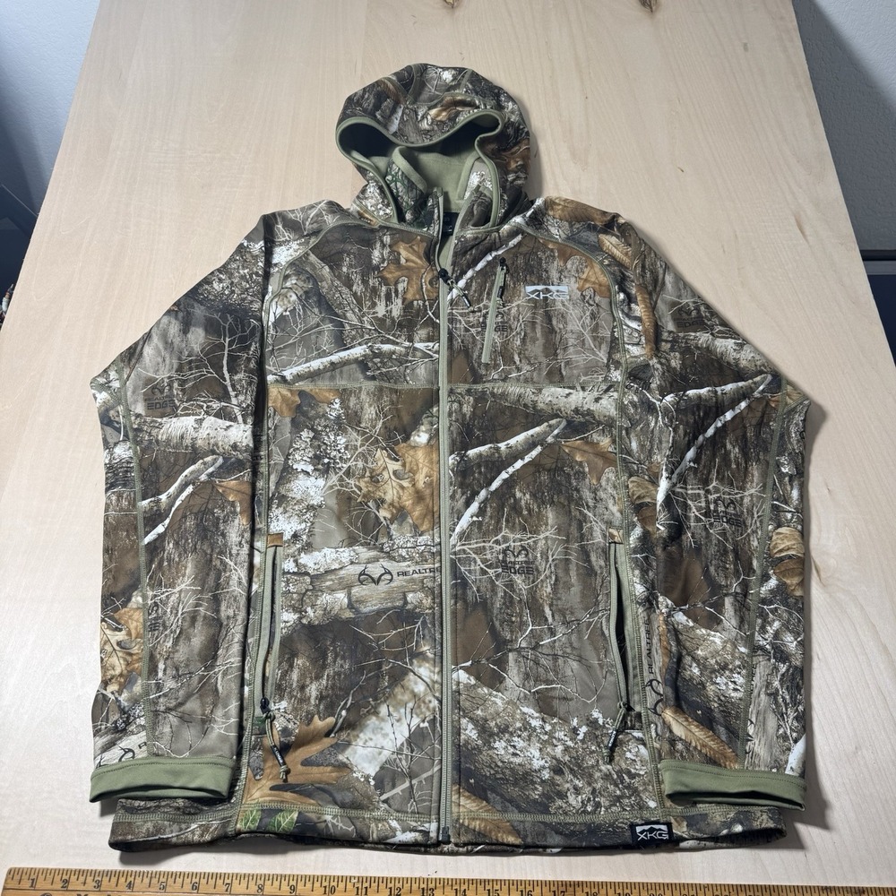 King's Camo XKG‎ Lone Peak Camo Jacket Realtree Edge Large